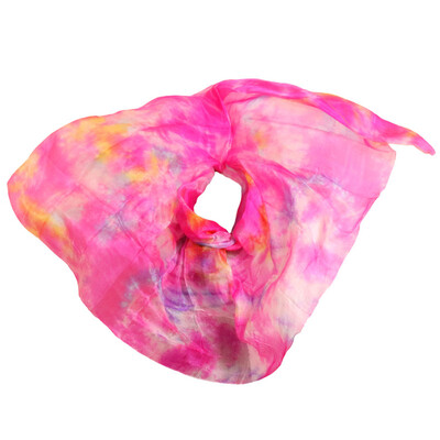 

2017 New 100 Silk Veils Belly Dance Practice Performance Silk Veils 250270114 cm Mixed color N