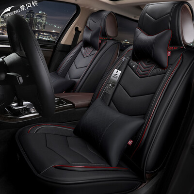 

Purple Wind Bell Car Cushion All Inclusive Car Seat Four Seasons Lang Tiguan Magotan Lavender Mondeo Cadillac XTS Audi A6L Weilang Car Seat Cover Z18 Deluxe Edition - Mystery Black