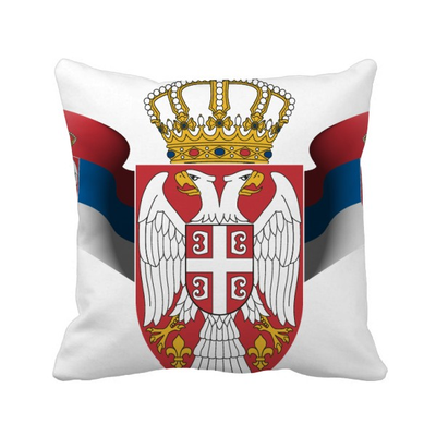 

Serbia National Emblem Country Square Throw Pillow Insert Cushion Cover Home Sofa Decor Gift