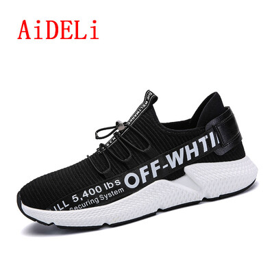 

AiDELi Breathable sneakers for men fashion sport shoes mesh upper casule shoes