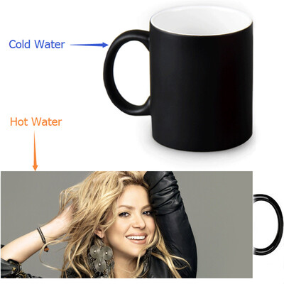 

shakira 350ml12oz Heat Reveal Mug Color Change Coffee Cup Sensitive Morphing Mugs Magic Mug Milk Tea Cups