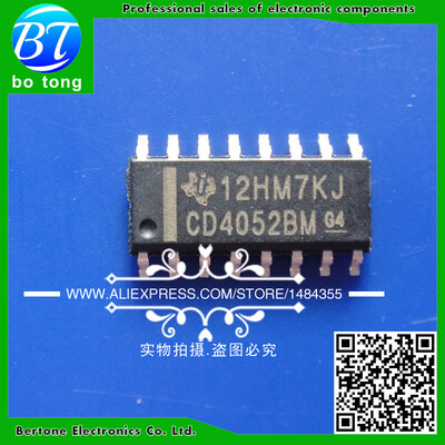 

100pcs free shipping HCF4052BM CD4052BM HEF4052BT CD4052 4052 SOP-16