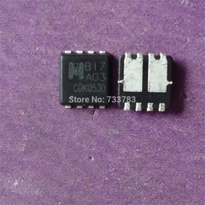 

5pcs/lot EMB17A03V EMB17A03 B17A03 QFN8 MOSFET(Metal Oxide Semiconductor Field Effect Transistor)