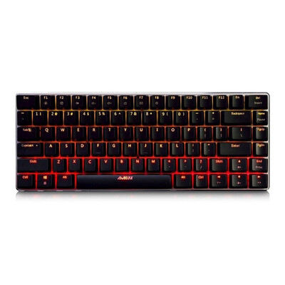 

Ajazz AK33 Gaming Mechanical Keyboard Flame Version Black Switch 82 Ключи Нет конфликтов - черный