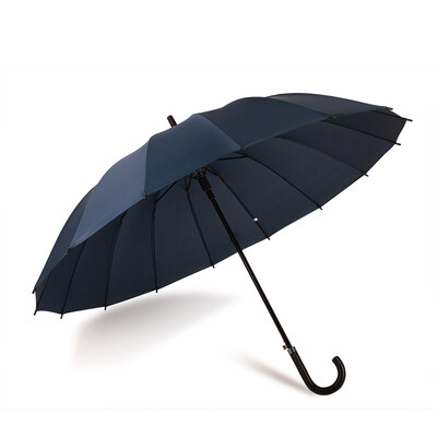 

Parkson umbrella high-end business umbrella 16K steel bone increase semi-automatic straight rod long handle umbrella for 2-3 people use BSY-8101 Navy