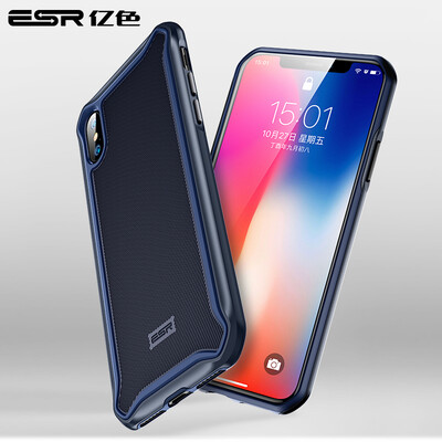 

ESR iPhone X Phone CaseProtective Cover Fall-proof Apple X Mobile Shell Anti-fall Shock Absorption Strong Protection PCTPU Alibaba Era Shield Series Blue