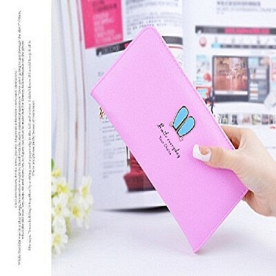 

Кошелек с длинным рукавом для женщин с кроличьим ушным вкладышем Кожаный кожаный кошелек PU Leatherrse