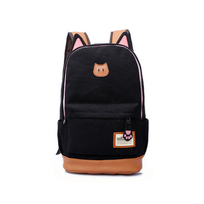 

Новый 2016 повседневный холст рюкзак для женщин модные школьные сумки для девочек DOT печать рюкзак плеча мешки мочила