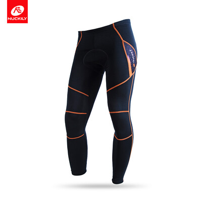 

NUCKILY Mens Thermal Bicycle Tights Winter Outdoor Sports Clothes Fleece Cycling Pants NS900-W