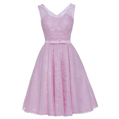 

CAZDZY кружевное короткое платье с аппликациями и круглым воротником