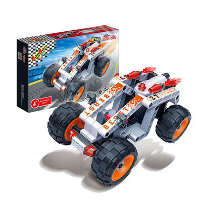 

BanBao Pull-Back Car Building Blocks Set Beast 8617