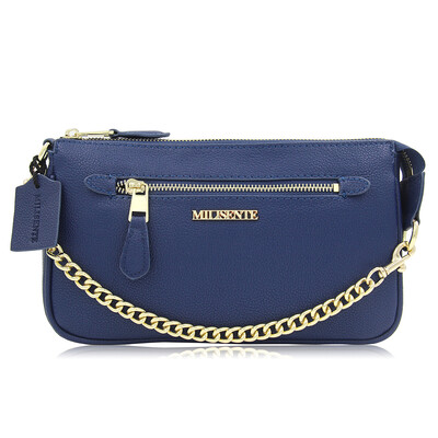 

Milisente 2018 New Women handbag Chain Genuine Leather Bag Fashion Crossbody Shoulder Bags Orange