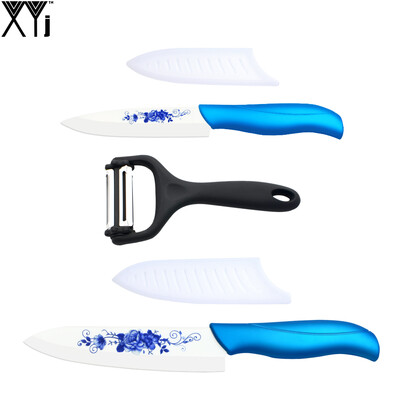 

xyj бренд - 4 "6" керамика нож, лезвие нержавеющей стали пилер лучше готовить комплекс инструментов скольжения справиться с кухонн