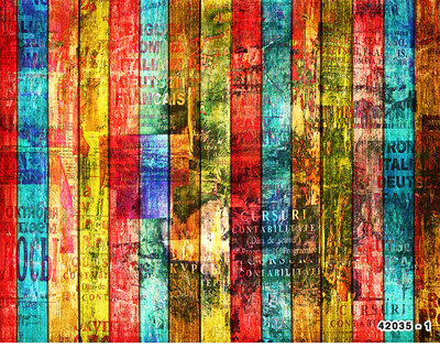 

Custom photo wallpaper 3D stereo color brick pattern wallpaper wood large mural Restaurant Bar Cafe entrance wallpaper mural