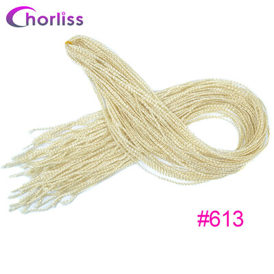 

Chorliss Crochet Box Braids Colored Synthetic Hair Extensions 28Bug Gray Blonde Purple 613 Synthetic Hair Extensions