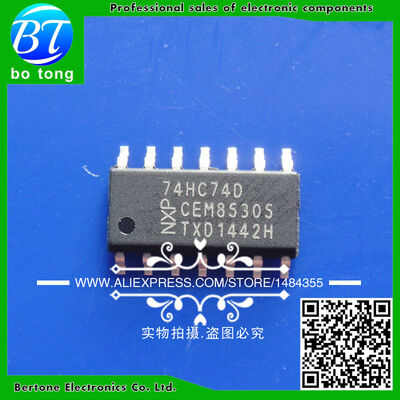 

Free shipping 20pcs SMD logic ics 74HC74 74HC74D SN74HC74D SOP14