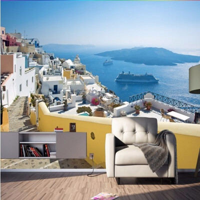 

Пользовательские фотообои 3D стерео Романтическое тепло Греческий замок Телевизор фон обои спальня гостиная кабинет кафе фреска