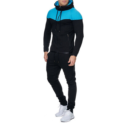 

New Men Fashion 2 Parts Hooded Sweatshirt&Sport Pants Set