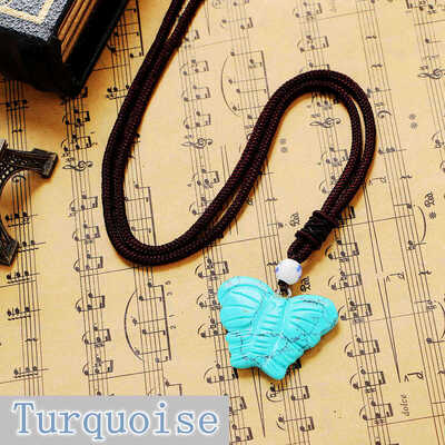 

1PCS Butterfly Party Длинные ожерелья Природные камни Ювелирные изделия Женские аксессуары Gem Viking Sereia Perfume Feminino Overwatch Lgbt