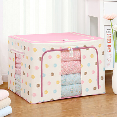 

Oxford cloth clothes storage box foldable clothes storage box storage box large 100L four-leaf clover
