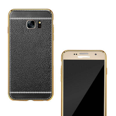 

Mzxtby Luxury Plating Leather Case For Samsung Galaxy S5 S6 S7 Edge S8 Plus Silicone Phone Cover S6Edge S7Edge S8Plus TPU Cases