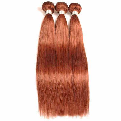 

Nig Cute Hair 3 Pcs Lot 8A Grade Peruvian Human Hair Bundles Colored 33 Dark Auburn Brown Peruvian Human Hair Weave