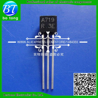 

Free shipping A719 2SA719 TO-92 Silicon PNP Transistor 50pcs/bag