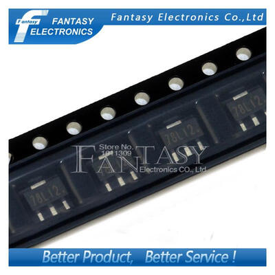 

50PCS 78L12 SOT 89 SMD 12V three-terminal regulator new&original free shipping