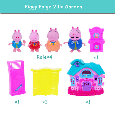 

Розовый поросенок Игрушки для маленьких детей Ролевые игры мини модель украшения Ролевые игры игрушки Симпатичные Животные Пластик