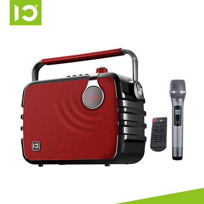 

Shidu K5 portable square dance audio high power outdoor portable mobile Bluetooth speaker promotional stage conference card subwoofer amplifier China Red
