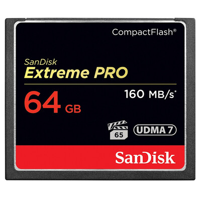 

SanDisk 64GB Read speed 160MB s Write speed 150MB s Extreme speed CompactFlash memory card UDMA7 CF card