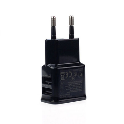 

2A Dual 2 Ports USB EU Wall Charger Adapter for Samsung iPhone HTC MOTO