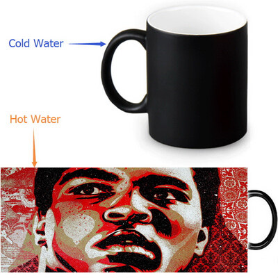 

Shepard Fairey Graffiti 350ml/12oz Heat Reveal Mug Color Change Coffee Cup Sensitive Morphing Mugs Magic Mug Milk Tea Cups
