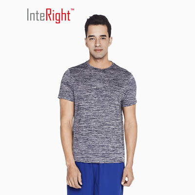 

INTERIGHT summer t-shirt male running training sports short-sleeved cationic T-shirt