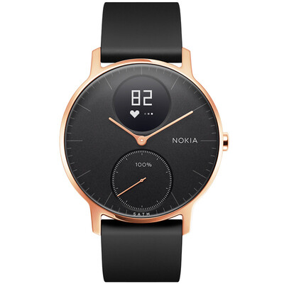 

Nokia NOKIA Steel HR Smart Watch Metal Surface Intelligent Heart Rate Tracking Swimming Waterproof Incoming Call Reminder 36mm Rose Gold Black