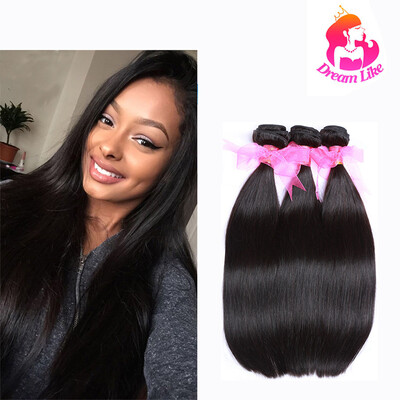 

Мечта, как необработанные человеческие волосы Прямые волосы 3 Связки Индийские волосы Девы Прямые волны