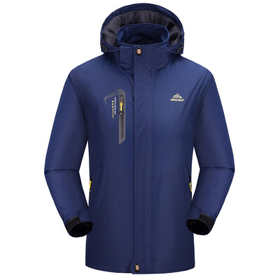 

Diliba Mens Outdoor Hiking Softshell Lightweight Waterproof Hooded Windbreaker Rain Jackets