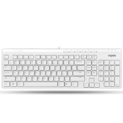 

Rapo N7000 проводная клавиатура мультимедийная клавиатура свет клавиатура офисная клавиатура USB клавиатура клавиатура компьютер клавиатура клавиатура белый