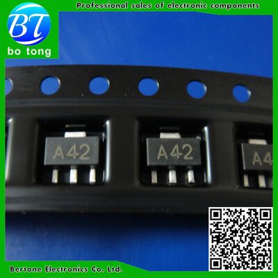 

Free shipping 50PCS/LOT MMBTA42 A42 MARKING: A42 SOT-89 SMD transistor