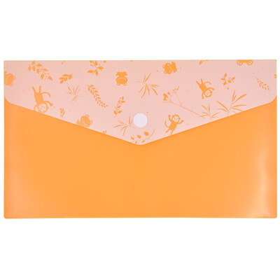 

Miki SUNWOOD 12 Pack A4 semitransparent&colorful series of snap file bag bag C2385 blue office stationery