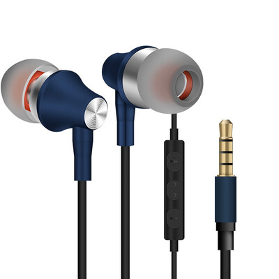 

General metal earphone wired headset and high definition microphone, 3.5mm headset, noise reduction headset