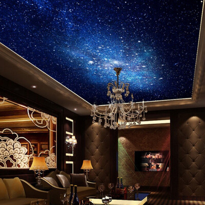 

Custom Murals 3D Star Nebula Night Sky Wall Painting Потолочные обои для оспы
