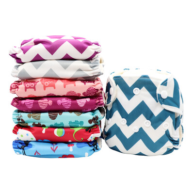 

Maboj Newborn Cloth Diapers All In One Diaper Cloth Nappies Newborn Reusable Diapers Hypoallergenic&Waterproof Nappies Fits Babies