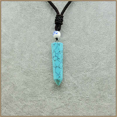 

1 pcs Yumten Collares Mujer Necklace Six Prism Ruby Jewelry Crystal Opal Pendant Amber Gemstone Overwatch Jewelry Creative Section