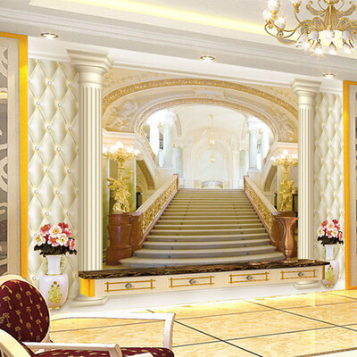 

Personalized Customization Space Expansion Steps Photo Wallpaper European Style Soft Pack 3D Mural Hotel Living Room Home Decor