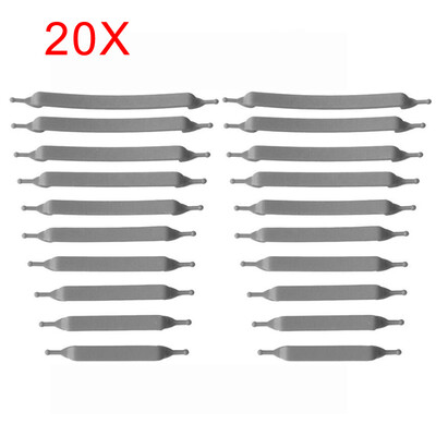 

JUP 1Set 20 корней нет галстук силиконовые шнурки шнурки шнурки пряжки плоские квадратные головные браслеты холст Досуг спорта сил