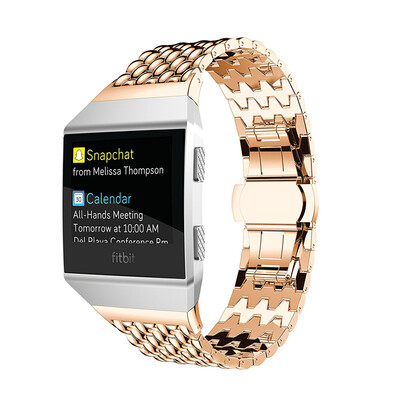 

Fitbit Ionic Bracelet watch Strap Luxurious Stainless Steel Accessory Smart Watch Strap For Fitbit Ionic