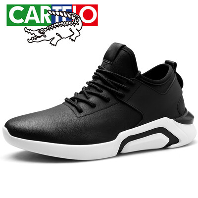 

CARTELO casual shoes male Korean fashion sports mens shoes low to help tie plate shoes mens outdoor hiking running shoes 1091 wh