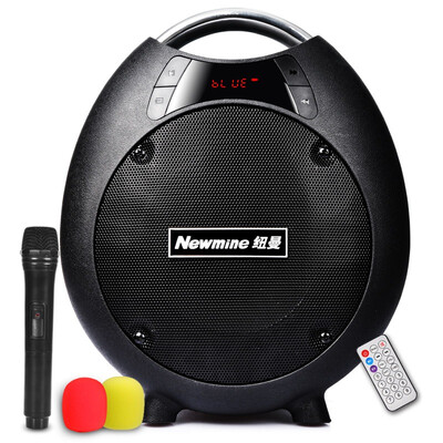 

Newmine SM-898C Square Dance Speaker Card Беспроводной Bluetooth-динамик Outdoor Audio Мини-портативный мобильный усилитель с беспроводным микрофоном