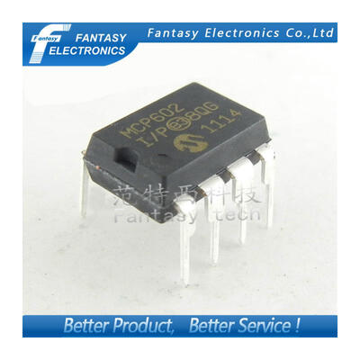 

5PCS MCP602-IP DIP8 MCP602 DIP 27V to 55V Single Supply CMOS Op Amps MCP602 free shipping